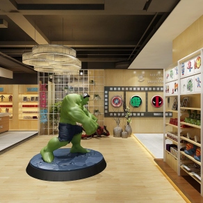 现代奶茶咖啡店3D模型下载